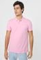 Camisa Polo Colcci Reta Logo Rosa - Marca Colcci