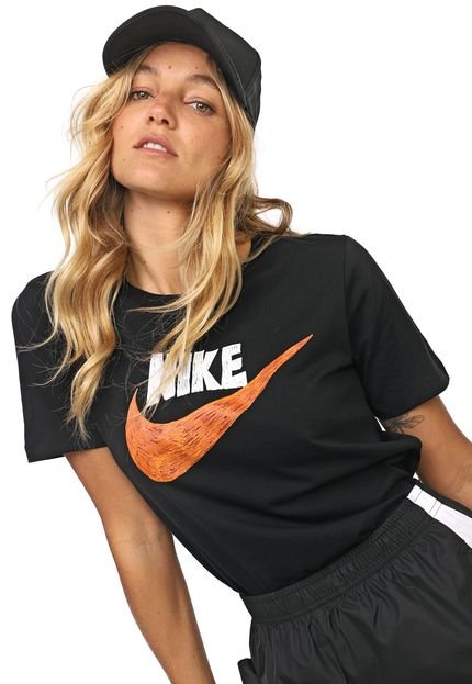Camiseta Nike Sportswear W Nsw Icon Clash Preta - Marca Nike Sportswear