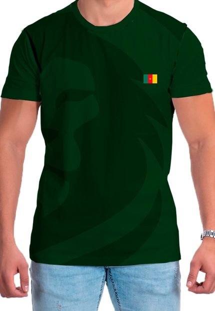 Camiseta Futebol Masculina Copa Camisa Camarões 2022 Verde - Marca BUENO STORE