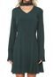 Vestido D.DRESS Curto Choker Verde - Marca D.DRESS