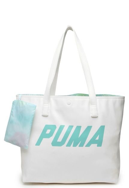Bolsa Puma Prime Large Shopper P Branca/Verde - Marca Puma