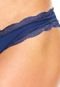 Calcinha Calvin Klein Underwear Biquíni Microfibra Azul - Marca Calvin Klein Underwear