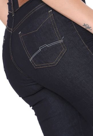 Calça Jeans GRIFLE COMPANY Flare Pespontos Azul-marinho
