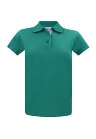 Camiseta Tipo Polo Para Mujer Verde Jade Hamer Fondo Entero