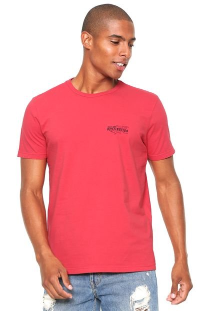 Camiseta Ellus Light Fine Destination Vermelha - Marca Ellus
