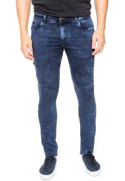 Calça Jeans Staroup Skinny Estonada Azul - Marca Staroup