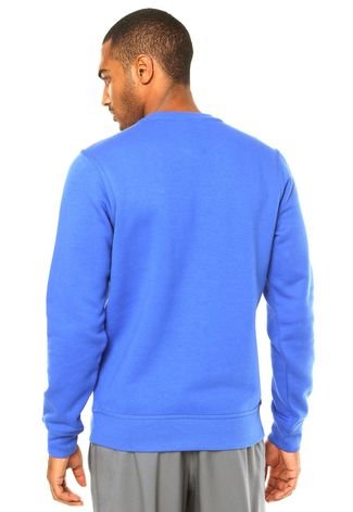 Moletom Nike Sportswear Club Crew Swoosh Azul - Compre Agora