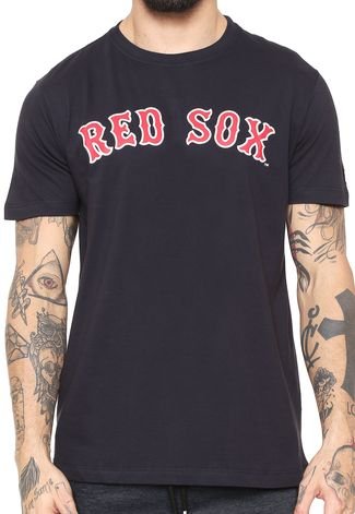 Camiseta New Era Red Sox Azul-marinho