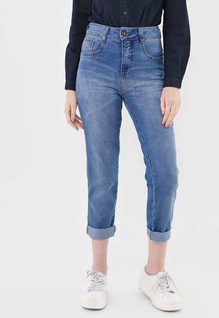 Calça Jeans Biotipo Mom Estonada Azul - Marca Biotipo
