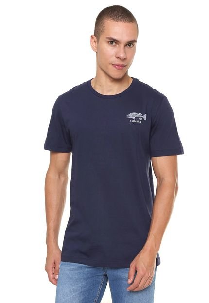 Camiseta Sommer Fish Azul-marinho - Marca Sommer