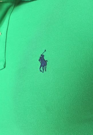Camisa Polo Polo Ralph Lauren Slim Logo Verde