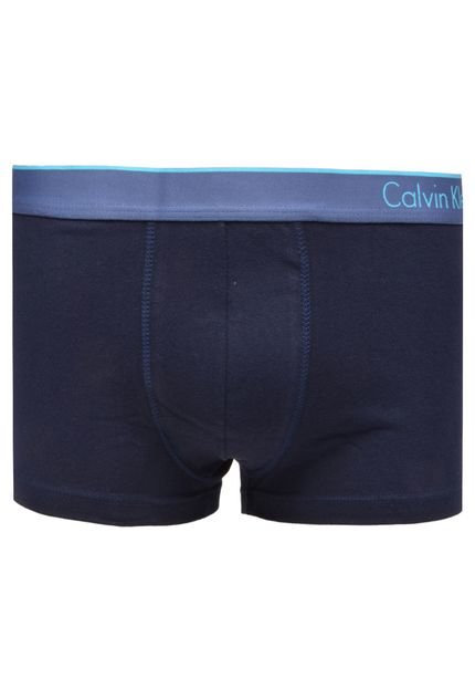 Cueca Boxer Calvin Klein Underwear Lateral Azul-Marinho - Marca Calvin Klein Underwear