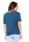 Camiseta Colcci Bordada Azul - Marca Colcci