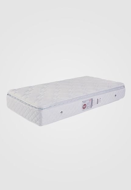 Colchão de Solteiro Maxi Dream Pillow Top One Side 88X188X28 Branco Luckspuma - Marca Luckspuma