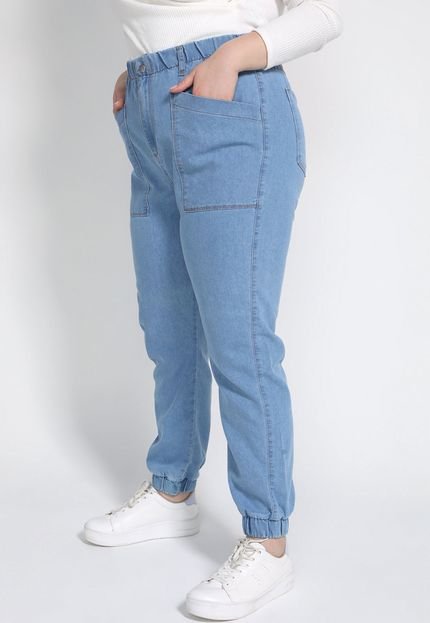 Calça Jeans Hering Jogger Bolsos Azul - Marca Hering
