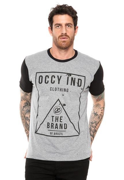 Camiseta Occy Pyramid Cinza/Preta - Marca Occy