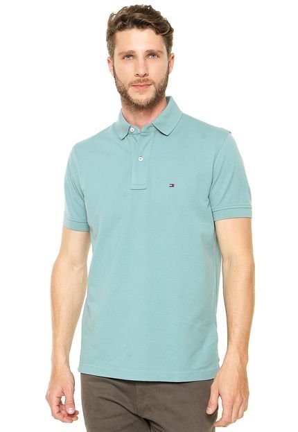 Camisa Polo Tommy Hilfiger Regular Logo Verde - Marca Tommy Hilfiger