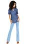 Camisa Jeans Holin Stone Slim Azul-Marinho - Marca Holin Stone