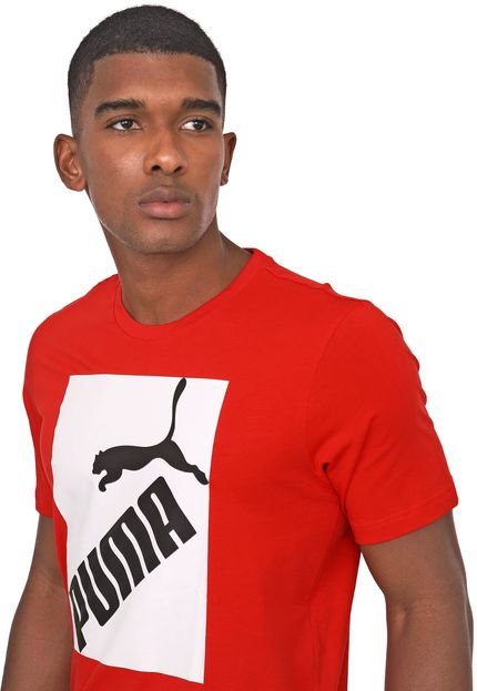 Camiseta Puma Big Logo Vermelha - Marca Puma