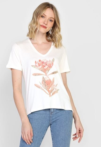 Camiseta MOB Protea Off-White - Marca MOB