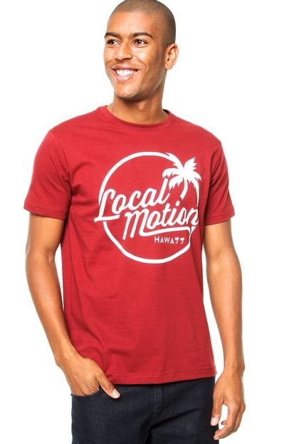 Camiseta Local Motion Classy Hawaii Vinho - Marca Local Motion
