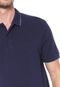 Camisa Polo Forum Reta Logo Azul-marinho - Marca Forum