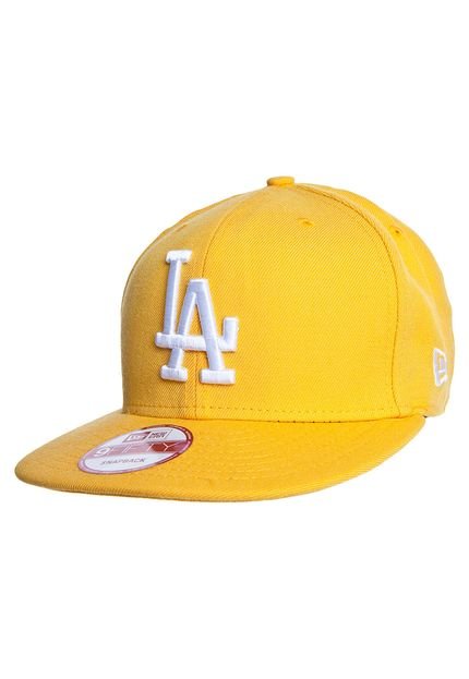 Boné New Era Los Angeles Dodgers Basic Amarelo - Marca New Era