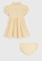 Vestido Polo Ralph Lauren Infantil Com Tapa Fralda Amarelo - Marca Polo Ralph Lauren
