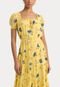 Vestido Lauren Ralph Lauren Midi Floral Amarelo - Marca Lauren Ralph Lauren