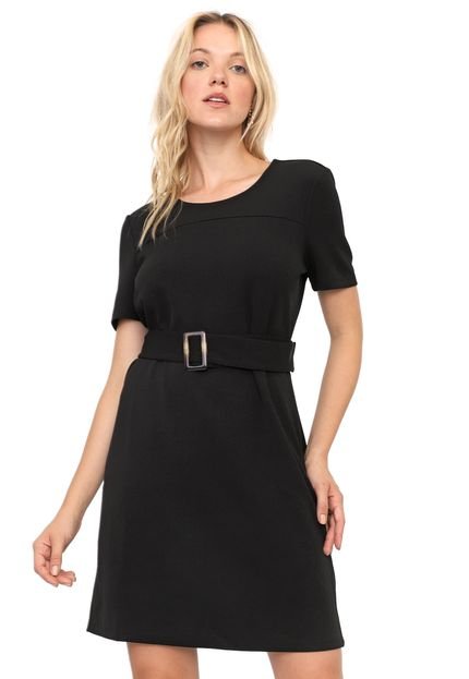 Vestido Vero Moda Curto com Cinto Preto - Marca Vero Moda