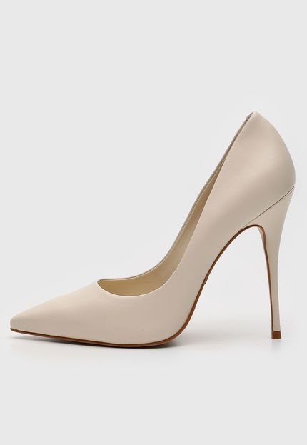 Scarpin Carrano Salto Fino Alto Off-White - Marca Carrano