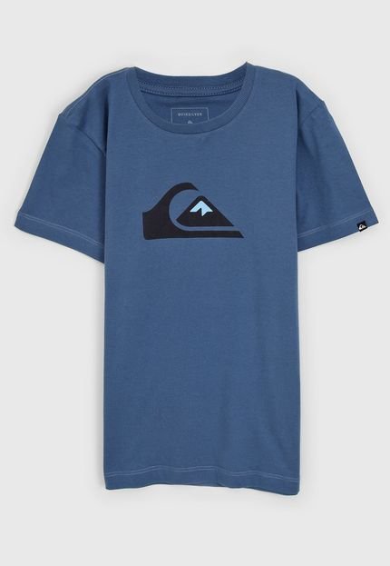 Camiseta Quiksilver Infantil Logo Azul - Marca Quiksilver