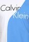 Camiseta Manga Curta Calvin Klein Branca/Azul - Marca Calvin Klein