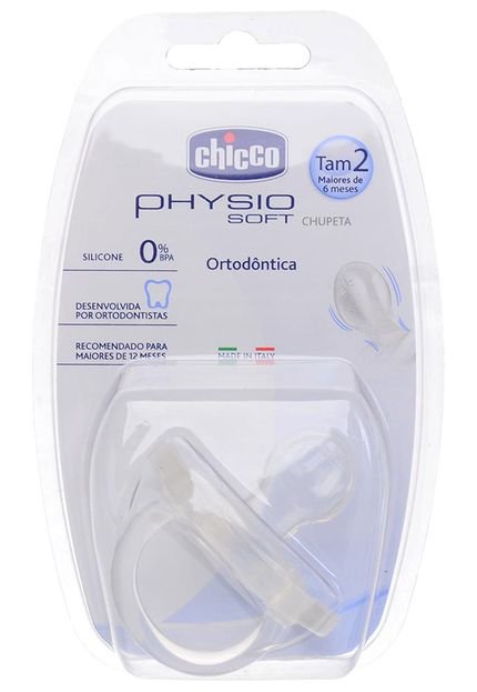 Chupeta Bico Ortodôntico Physio Soft Silicone Tam 2 (12 ) Chicco - Marca Chicco