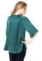 Blusa Seda Bobstore Pedraria Verde - Marca Bobstore