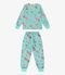 Pijama Infantil Feminino Florido Rovi Kids Azul - Marca Rovitex Kids