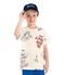 Camiseta Infantil Masculina Meia Malha Rovi Kids Bege - Marca Rovitex Kids
