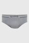 Cueca Slip Lupo Lisa Cinza - Marca Lupo