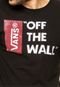 Camiseta Vans Off The Wall Ii Preta - Marca Vans