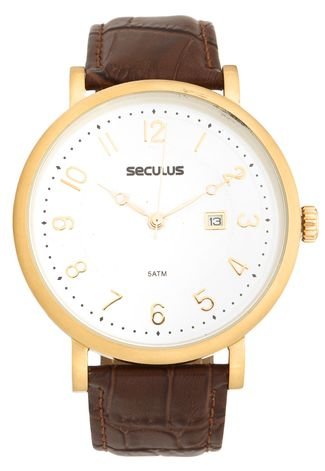 Relógio Seculus 20435GPSVDC1 Dourado