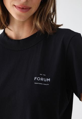 Camiseta Forum Logo Preta