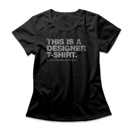Camiseta Feminina Designer T-Shirt - Preto - Marca Studio Geek 