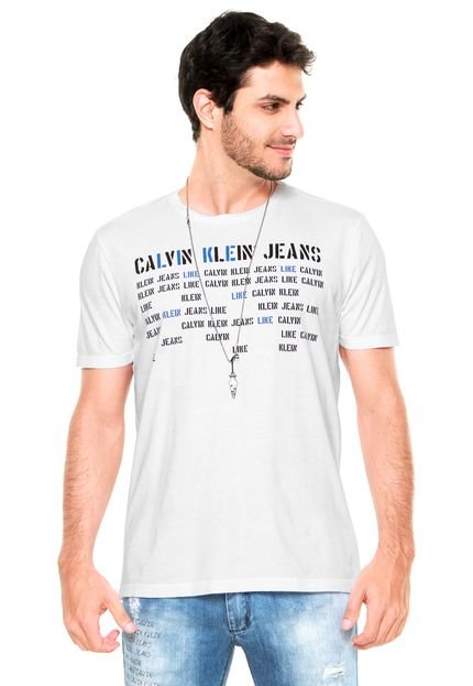Camiseta Calvin Klein Jeans Like Branca - Marca Calvin Klein Jeans