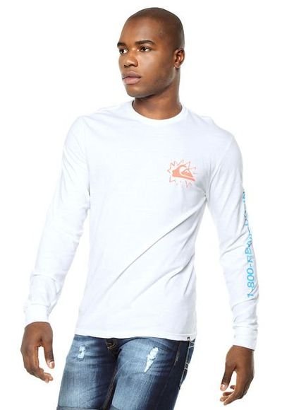 Polera quiksilver manga best sale larga