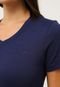 Camiseta Fila Lisa Azul-Marinho - Marca Fila