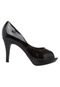 Peep Toe Vizzano Meia Pata Preto - Marca Vizzano