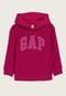 Blusa Infantil de Moletom GAP Logo Pink - Marca GAP