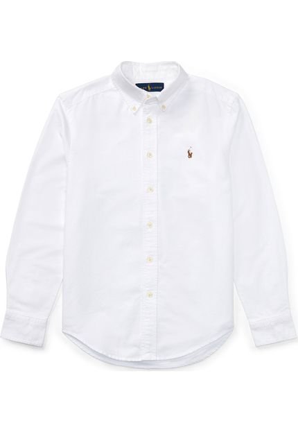 Camisa Polo Ralph Lauren Reta Branca - Marca Polo Ralph Lauren