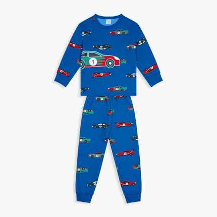 Pijama Infantil Menino Kyly Brilha no Escuro Azul - Marca Kyly