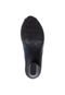 Peep Toe Comfortflex Liso Salto Amortecedor Azul - Marca Comfortflex